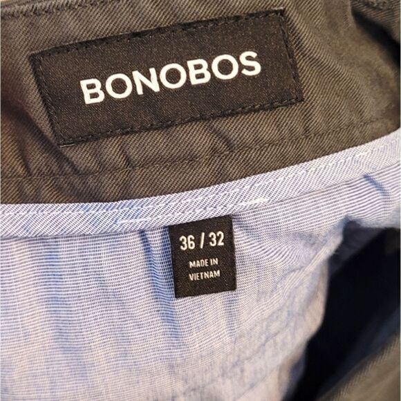 Bonobos Grey Straight Leg Chino Pants - Picture 3 of 5